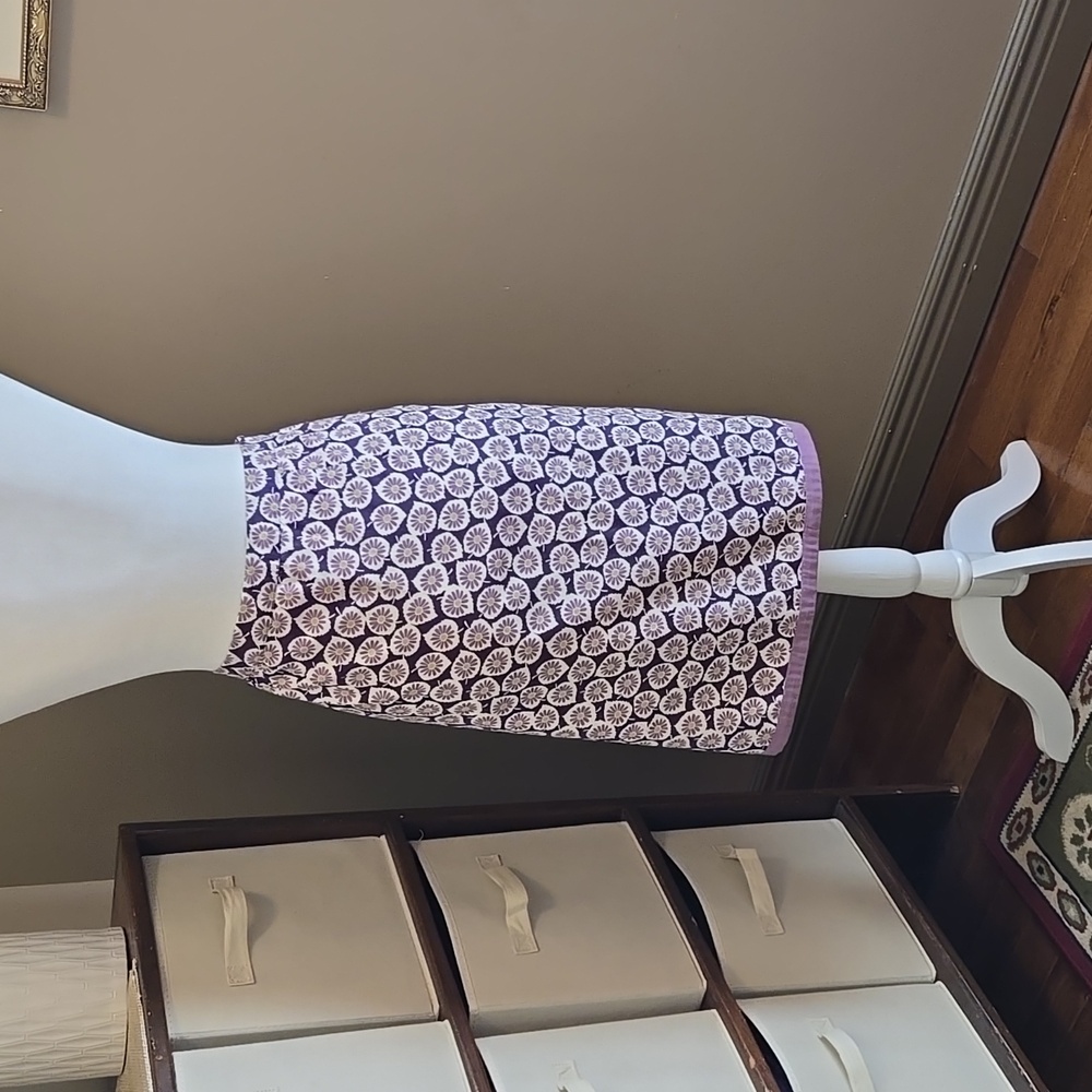 EUC Wms Boden Purple Floral Skirt Size 8 - Picture 2 of 9